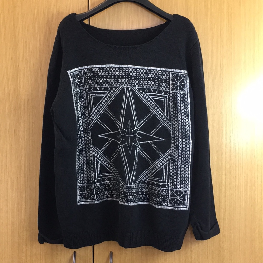 H&M black knit sweater